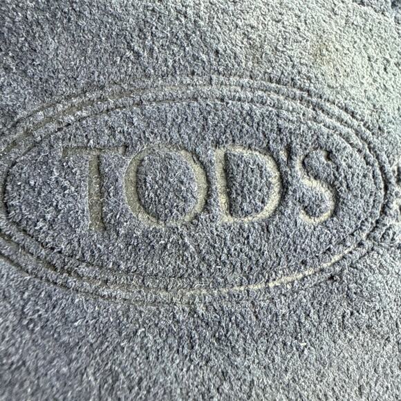 Tod's Gommino Women's Blue Suede Low Top Slip On Flats Loafers Shoes Size US 6 - Picture 8 of 8